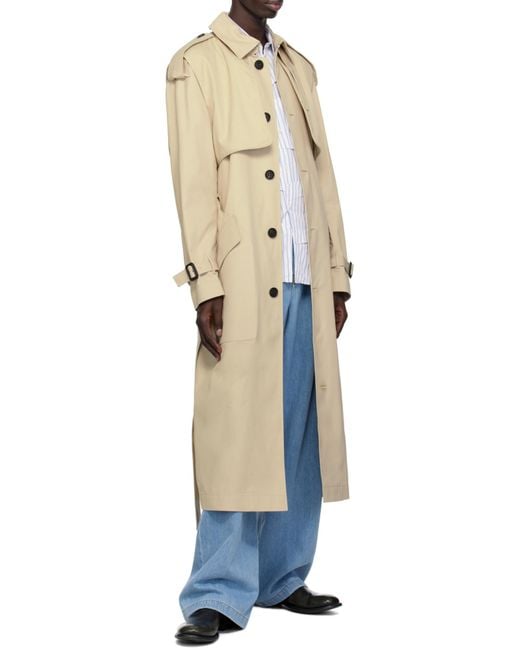 Mackage Natural Twill Trench Coat for men