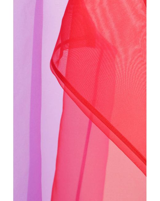 Comme des Garçons Pink Comme Des Garçons Box-Pleat Designed Organza Shirt