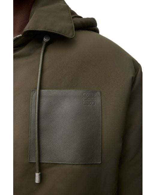 Loewe Green Hooded Jacket for men
