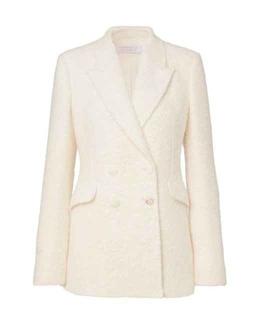 Gabriela Hearst White Stephanie Cashmere And Wool-Blend Blazer