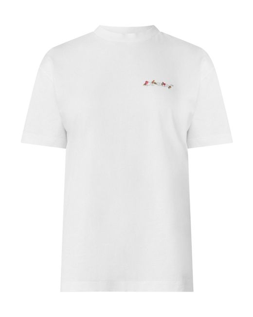 Off-White c/o Virgil Abloh White Crew Neck Short-Sleeve Cotton Tee