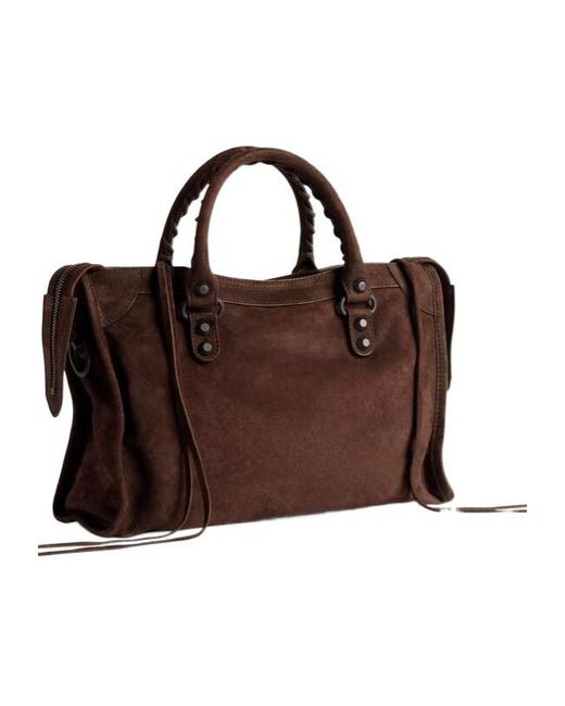Balenciaga Brown Le City Small Shoulder Bag