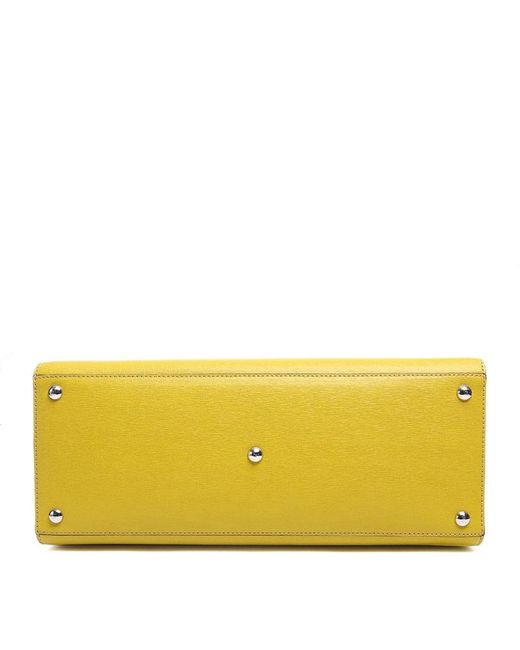 Fendi Yellow Logo Handbag
