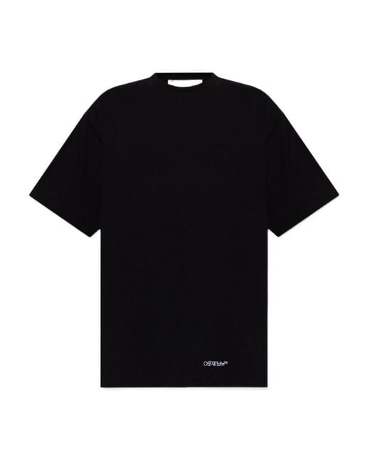 Off-White c/o Virgil Abloh Black Scribble Diag Printed Crewneck T-Shirt for men