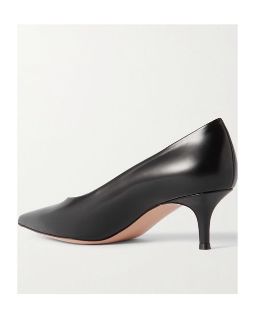 Gianvito Rossi Black Robbie Pointed Toe Pumps