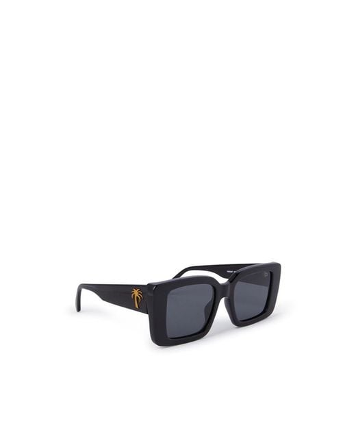 Palm Angels Blue Eyewear Dorris Square Frame Sunglasses for men