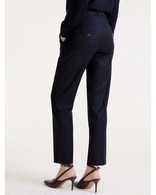 Marella Blue Casual Trousers With Belt Loops