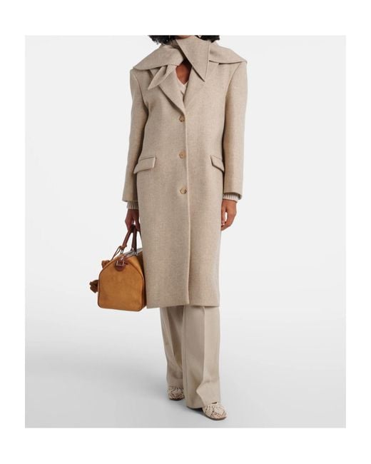 Magda Butrym Natural Long-Sleeved Coat