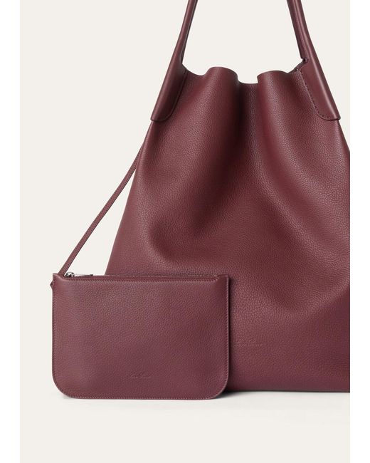 Loro Piana Purple Extra-Large Bale Hobo Bag