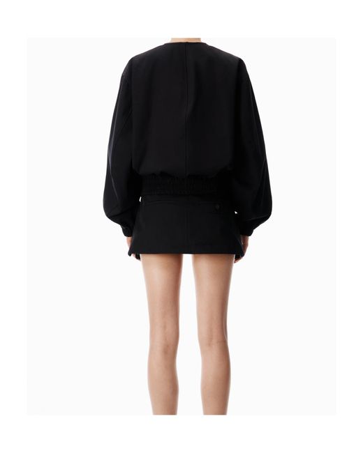 Alexander Wang Black Zip-Up Bomber Jacket