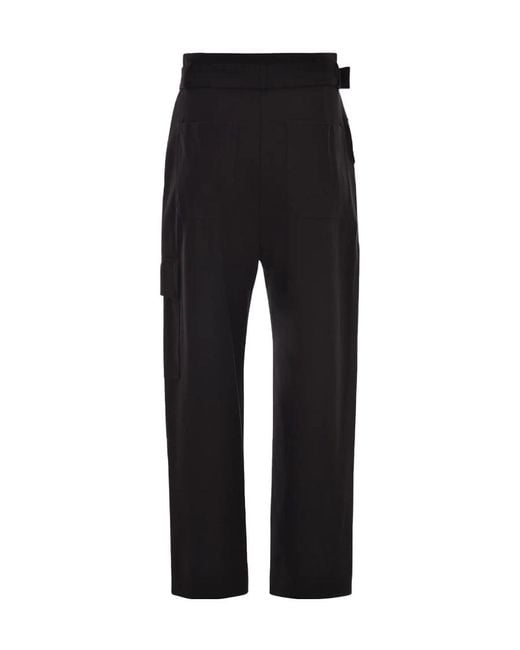 Pinko Black Logo Casual Pants