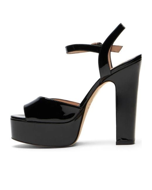 Stuart Weitzman Black Reade Platform Sandal