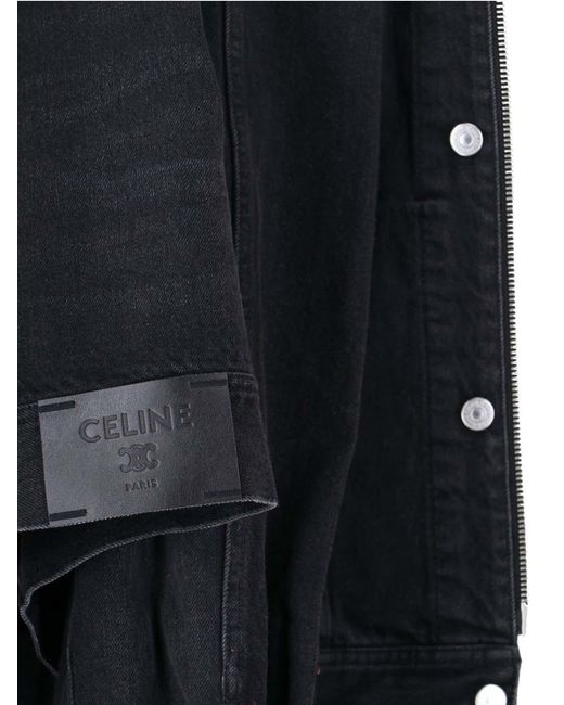 Céline Black Trucker Jacket for men