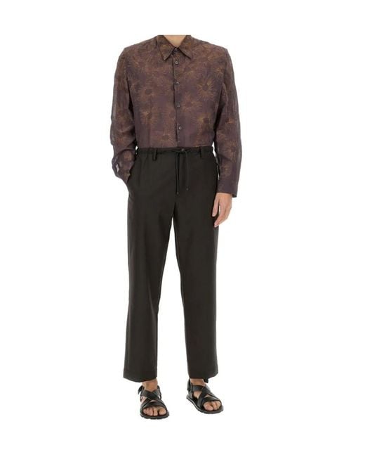 Dries Van Noten Brown Croom Buttoned Shirt for men