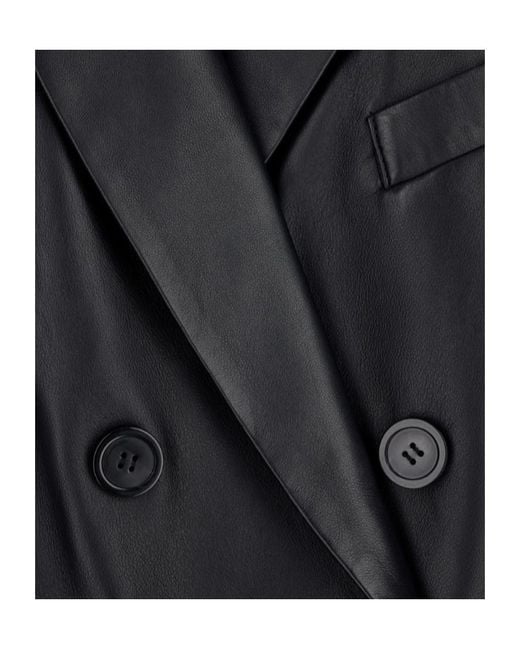 Emporio Armani Blue Slim-Fit Double-Breasted Blazer