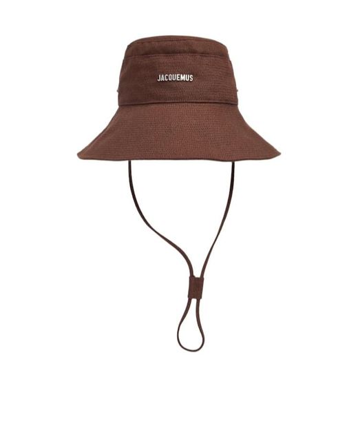 Jacquemus Brown Drawstring Hat for men