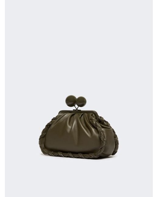 Weekend by Maxmara Green Medium Nappa Leather Pasticcino Bag