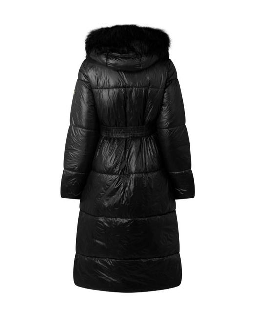 Barbour Black Saskia Long Puffer Jacket