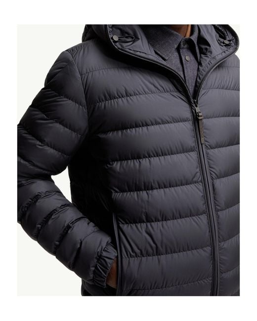 Moncler Gray Solienn Hooded Zip-Up Padded Jacket for men