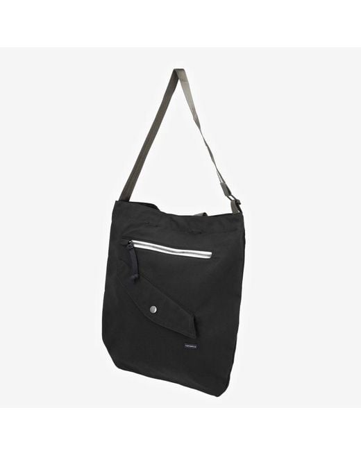 Nanamica Black Zippered Pocket Shoulder Bag for men