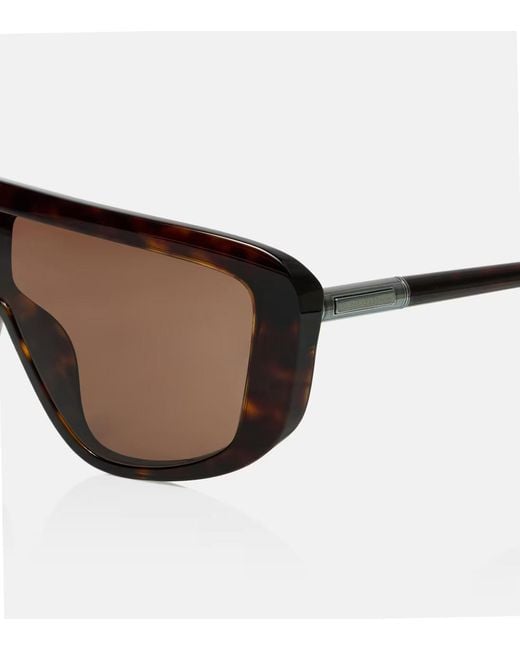 Dolce & Gabbana Brown Dg Marlene Shield Sunglasses