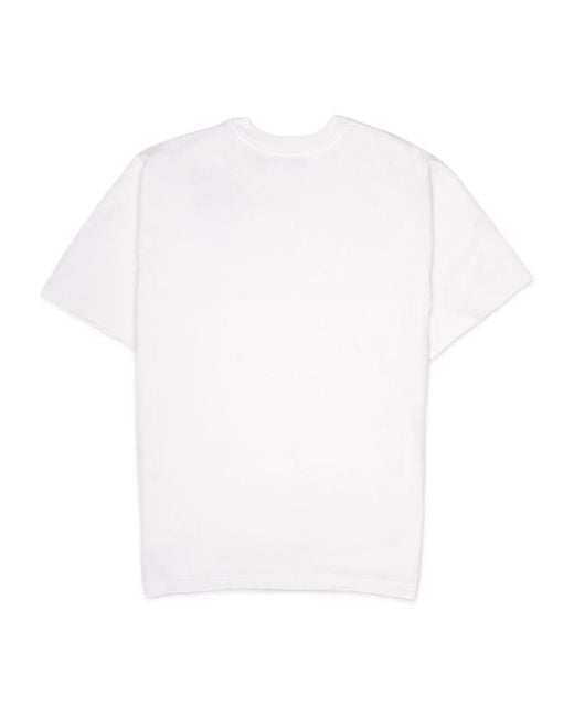 Casablanca White Round-Neck Printed T-Shirt for men