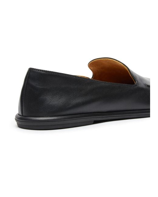 The Row Black Flat Loafers