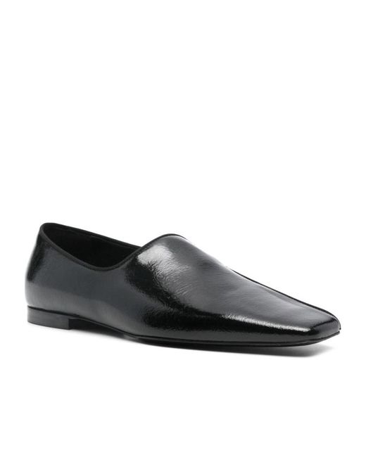 Totême Black 'The Piped' Loafers