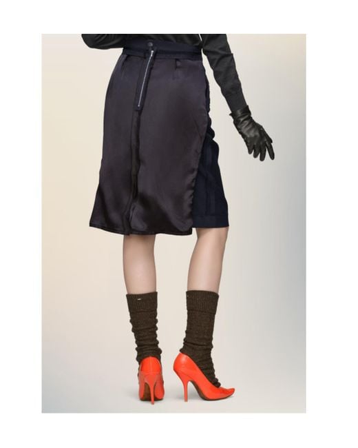 Maison Margiela Blue Midi Skirt