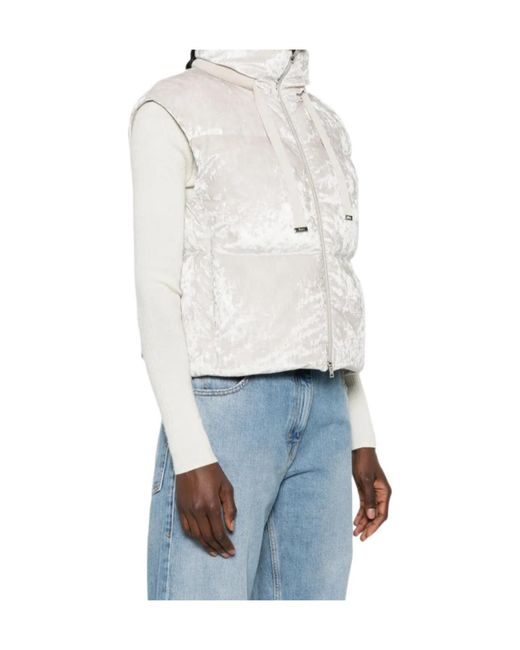Herno White Padded Zip-Up Jacket