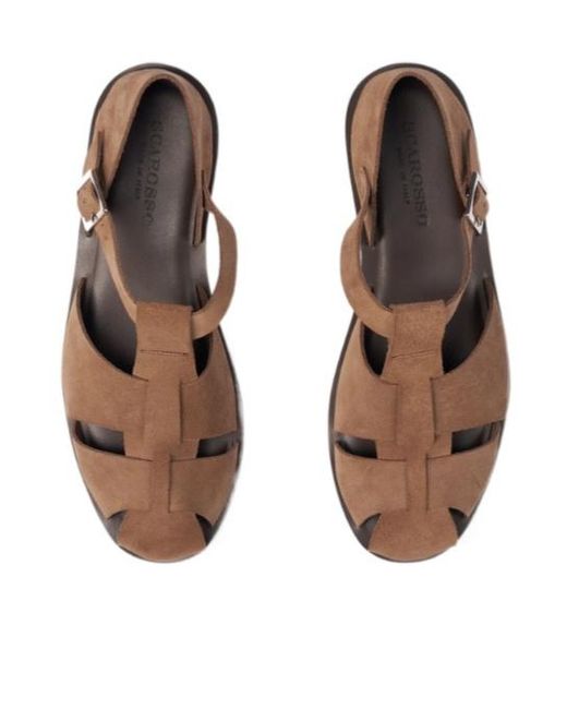 Scarosso Brown Apollo Sandals for men