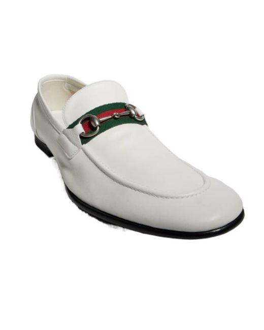 Gucci White Como Loafer for men