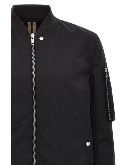 Rick Owens Black Flight Bomber Jacket for men