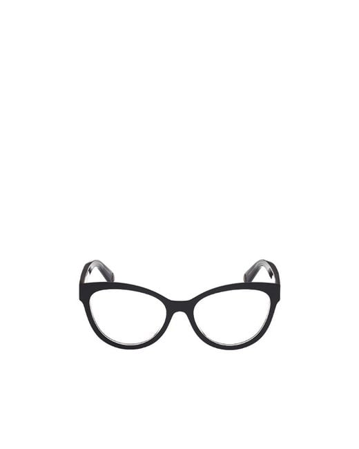 Moncler White Eyewear Cat-Eye Frame Glasses
