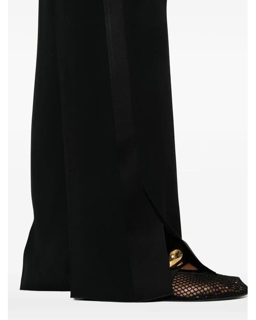 Forte_forte Black Split-Hem Trousers