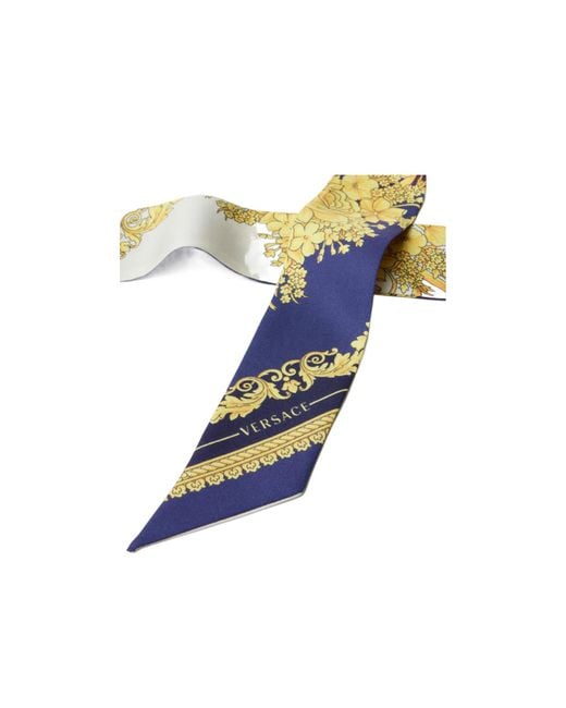 Versace Multicolor Pattern Print Scarf