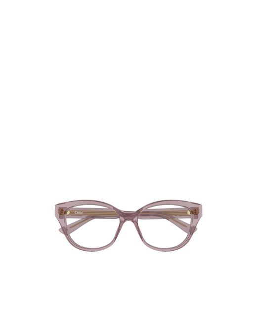 Chloé White Chloé Eyewear Cat-Eye Frame Glasses
