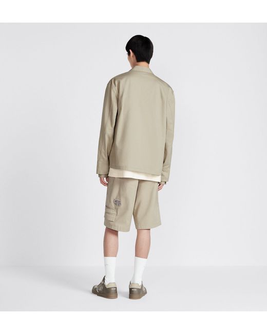 Dior White Belt Ring Shorts for men