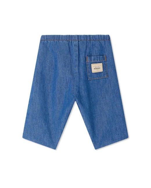 Bonpoint Blue Elastic Waist Casual Pants