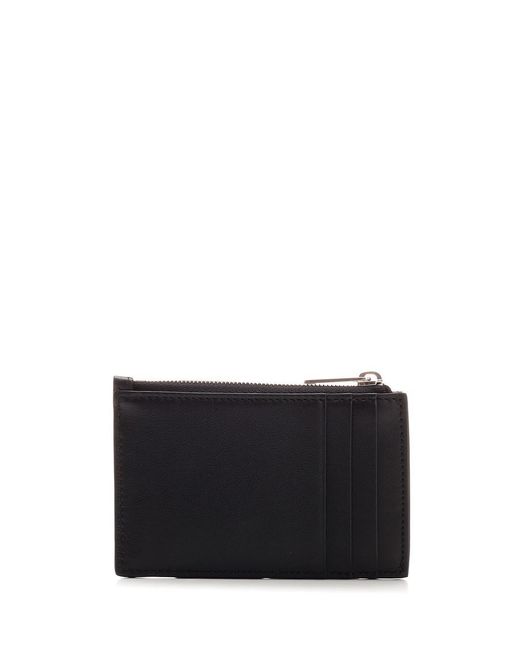 Céline Black Zipped Card Holder for men