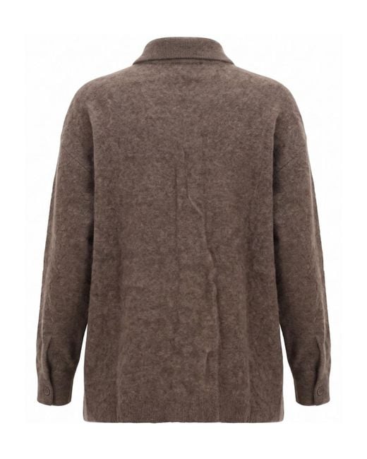 P.A.R.O.S.H. Brown Long-Sleeve Cardigan