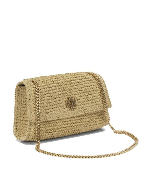 Tory Burch Natural Woven Chain Shoulder Bag