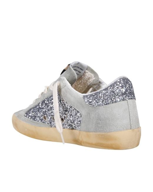 Golden Goose Deluxe Brand Gray Superstar Lace-Up Sneakers