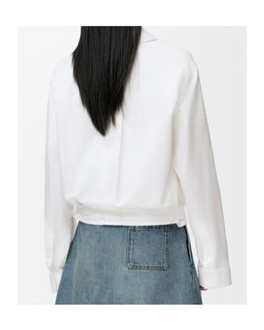 Loewe White Draped Shirt