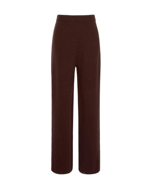 Sportmax Brown Elastic Waist Casual Pants