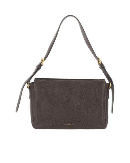 Gianni Chiarini Metallic Laura Triple-Compartment Shoulder Bag