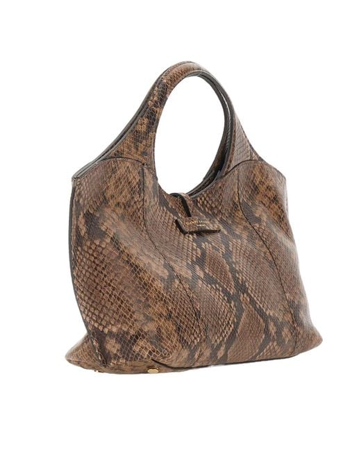 Gianni Chiarini Brown Infinity Shoulder Bag