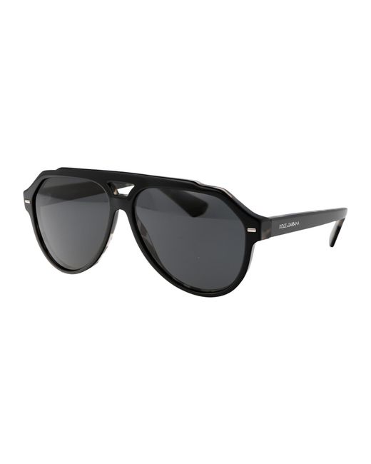 Dolce & Gabbana Black Eyewear Aviator Sunglasses for men