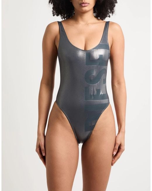 DIESEL Gray One-Piece Swimsuits