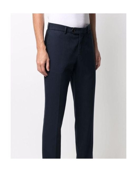 Brunello Cucinelli Blue Straight-Leg Chino Pants for men